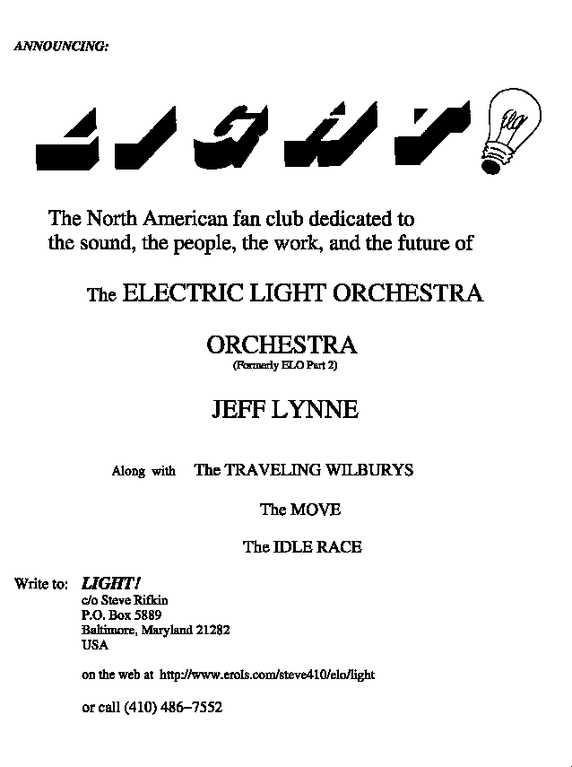 The LIGHT! Flier